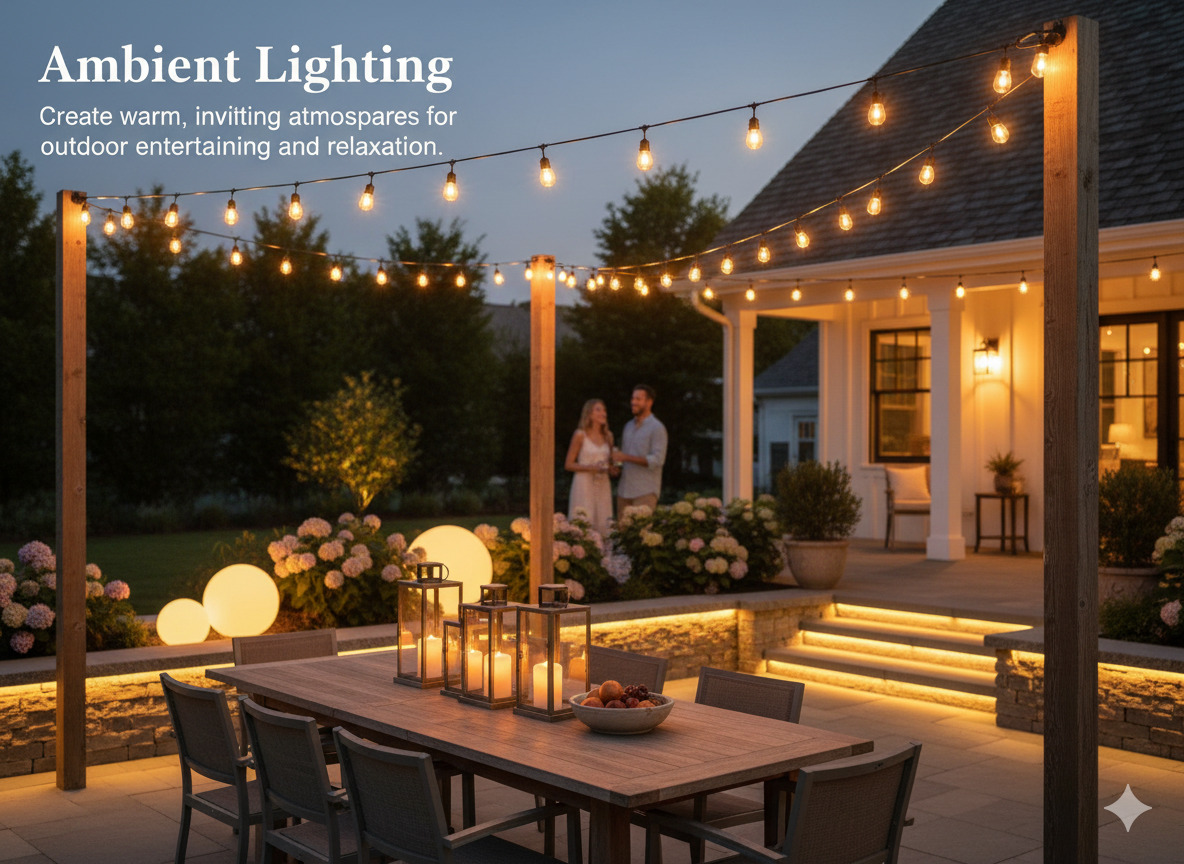 Ambient outdoor lighting design