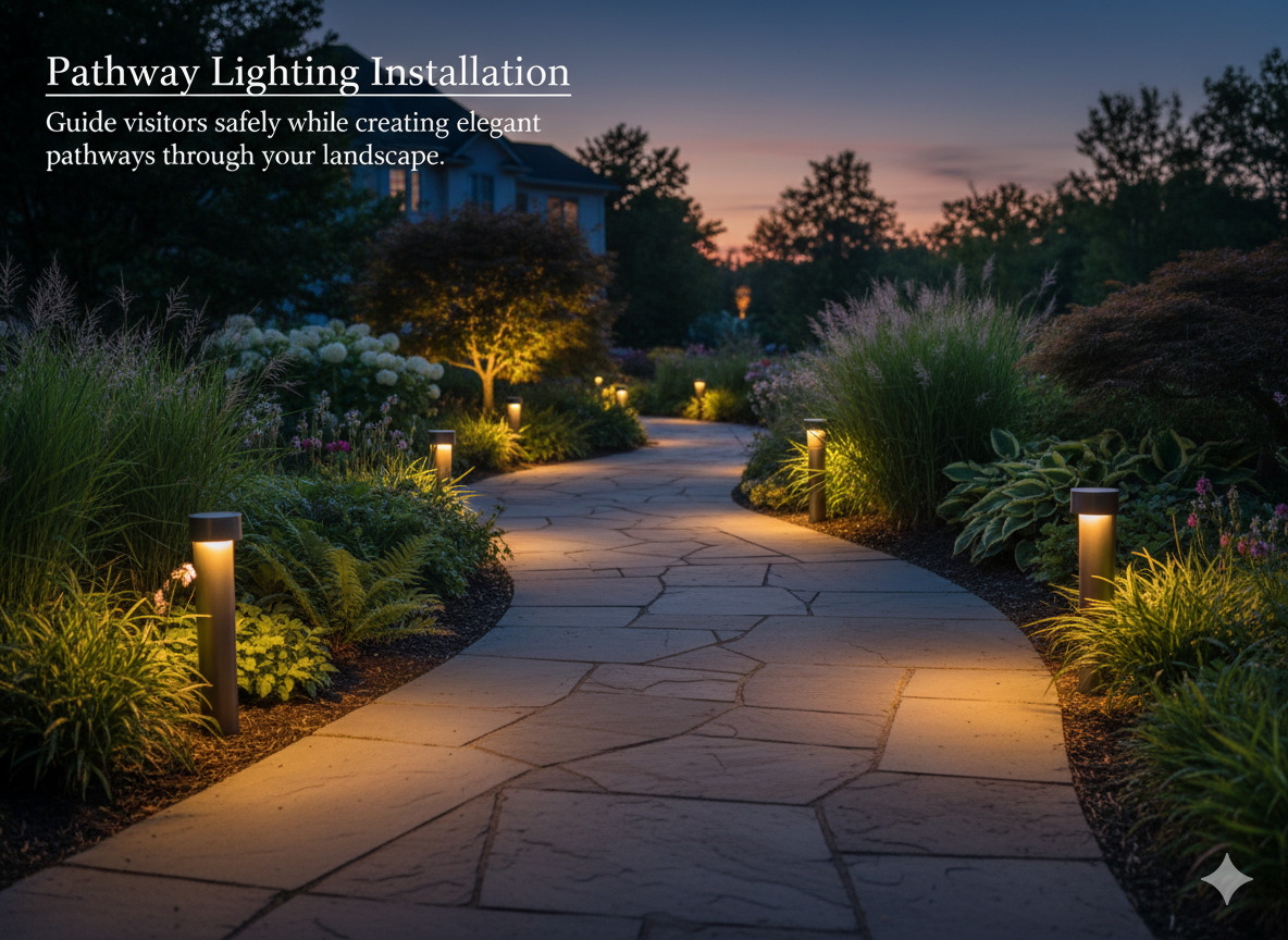 Pathway lighting installation